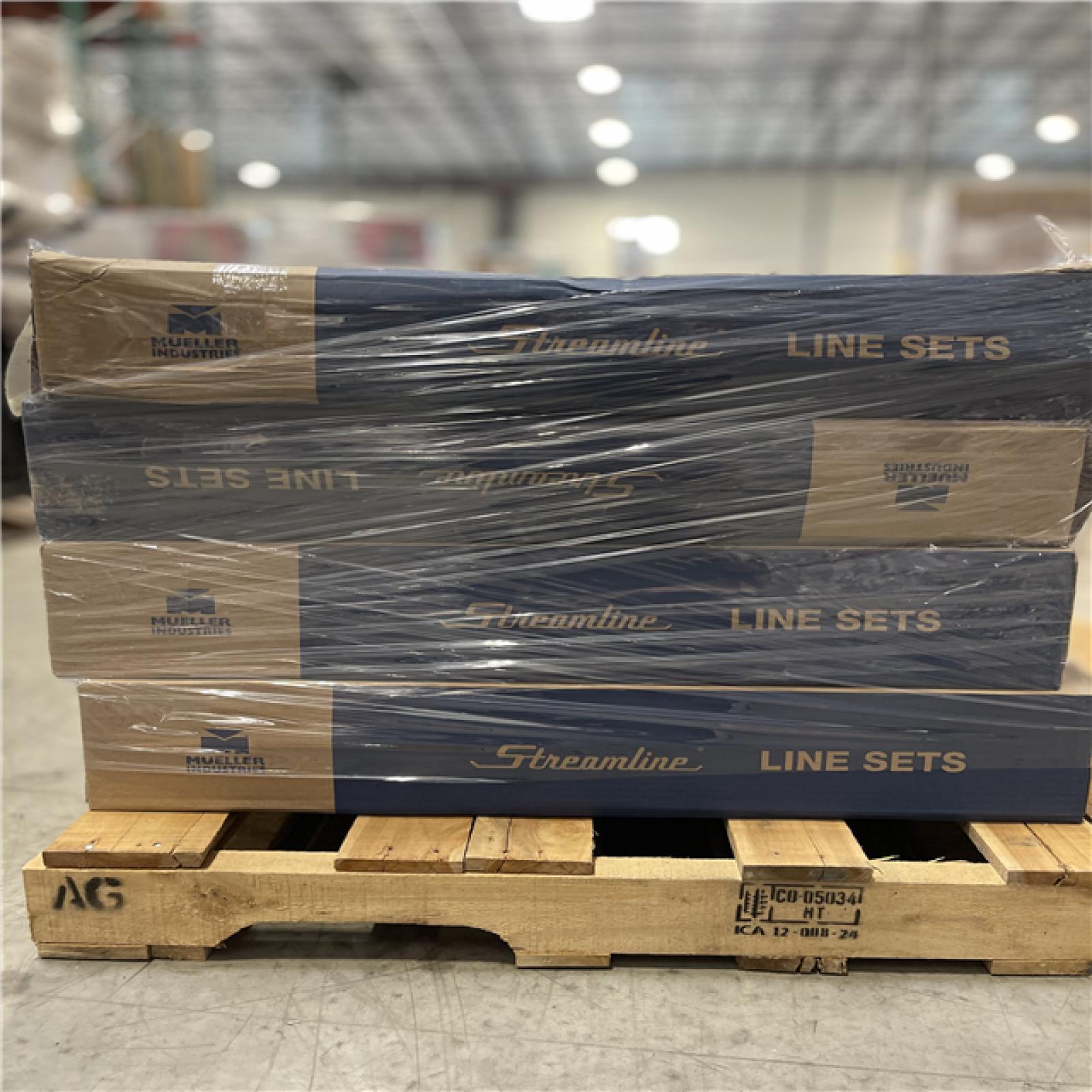 DALLAS LOCATION- Mueller Streamline 01020500C 5/8 In. X 1/2 In. X 50 Ft. Air Conditioner Uv Duraguard Line Set (LOT OF 4)