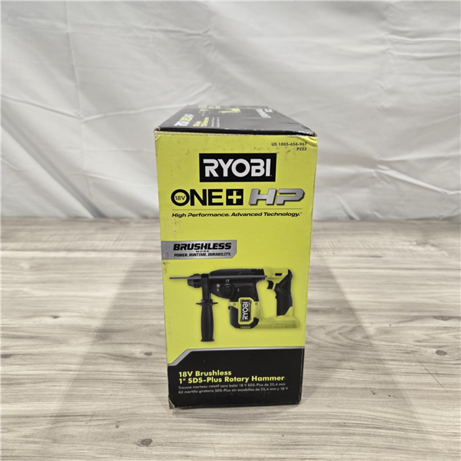 NEW! - RYOBI 18V ONE+ HP Brushless Cordless SDS Rotary Hammer (Tool-Only)