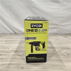 NEW! - RYOBI 18V ONE+ HP Brushless Cordless SDS Rotary Hammer (Tool-Only)