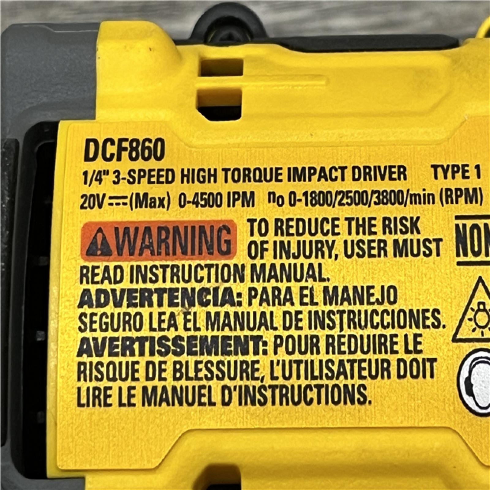 AS-IS DEWALT 20V MAX XR Cordless Impact Driver (Tool Only)