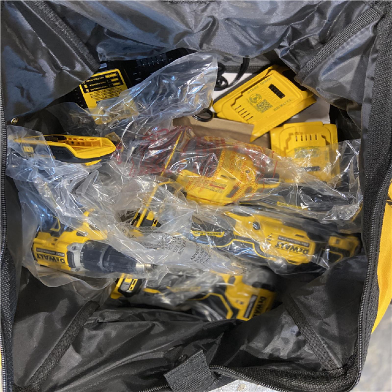 AS-IS -DeWalt 20V MAX ATOMIC Cordless Brushless 4 Tool Combo Kit