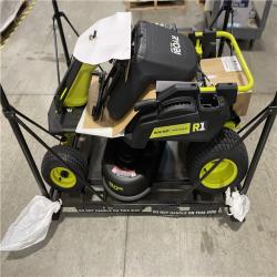 DALLAS LOCATION - RYOBI R1 80V HP Brushless Lithium Battery Cordless Electric 30 in. Riding Lawn Mower with 14 Ah Battery and Charger