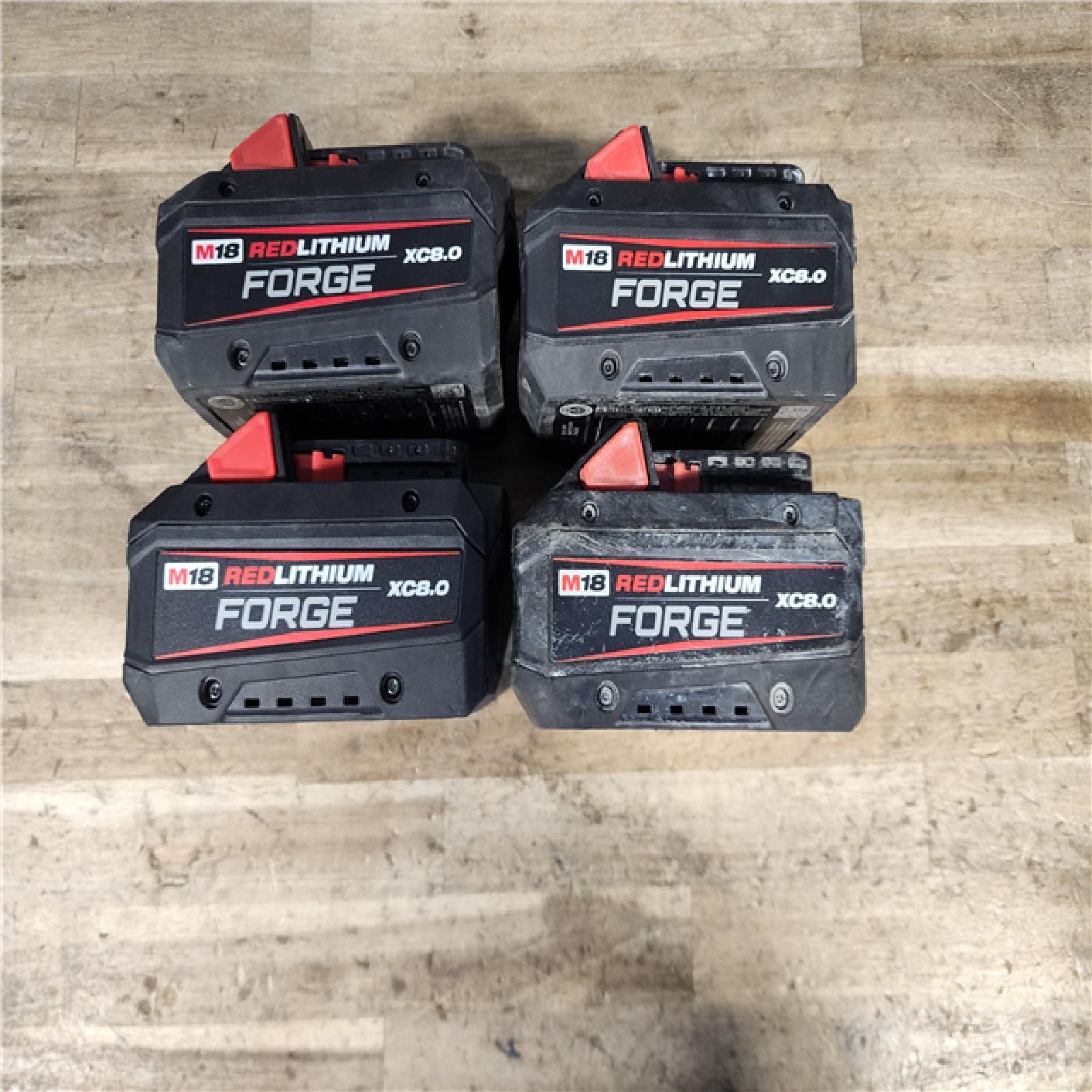 HOUSTON LOCATION - AS-IS MILWAUKEE FORGE BATTERY PACK QTY - 4