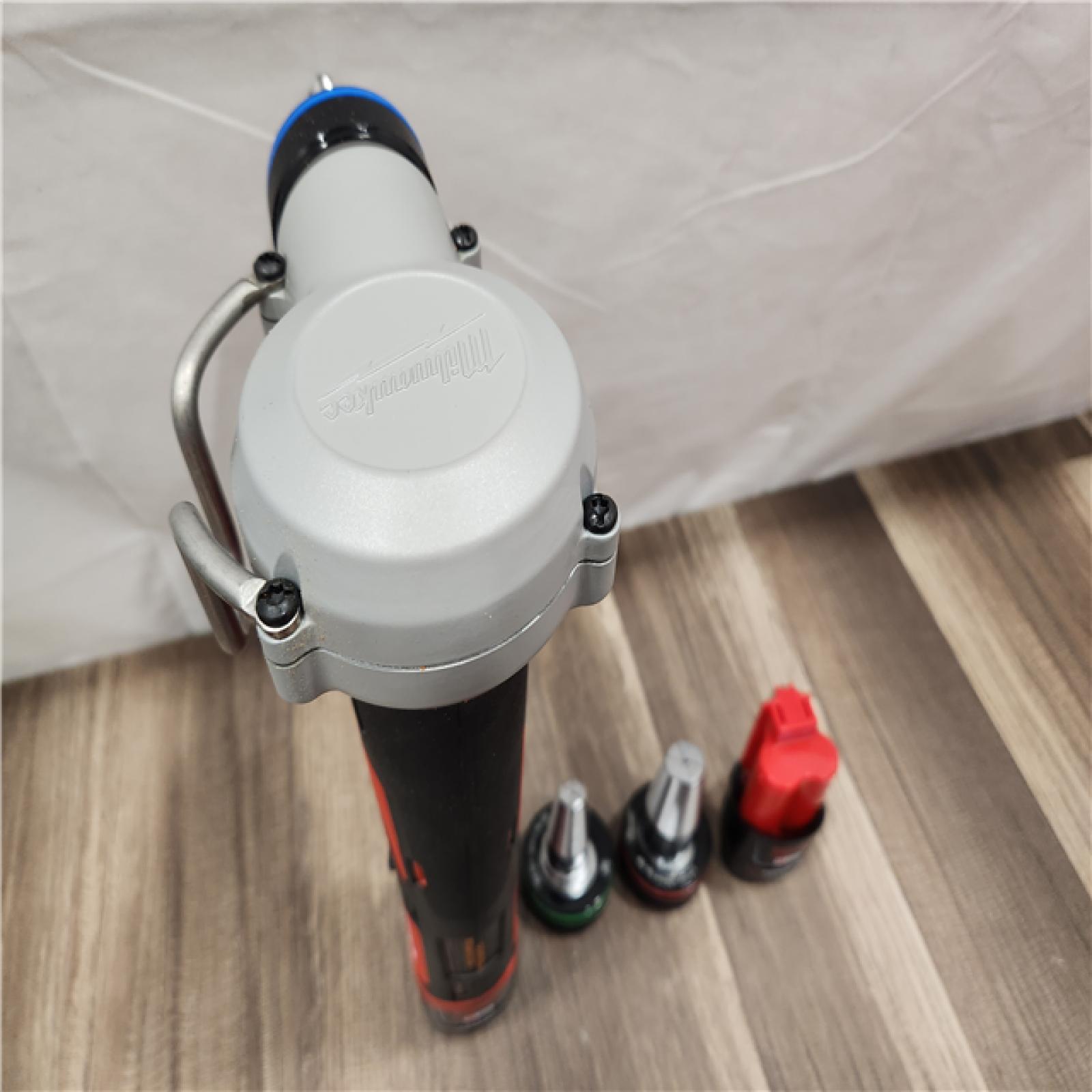 AS-IS- Milwaukee M12 12V Lithium-Ion Cordless PEX Expansion Tool Kit with (2) 1.5 Ah Batteries  (3) Expansion Heads and Hard Case