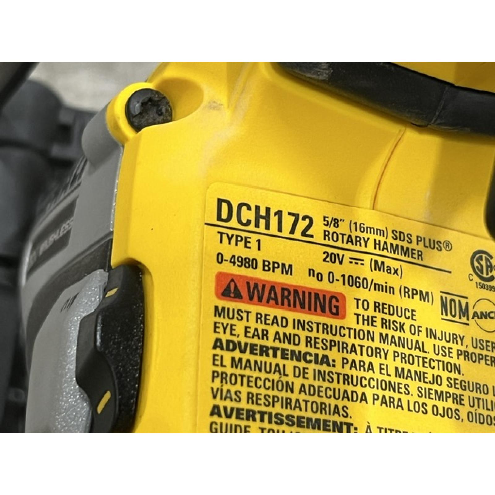 AS-IS DEWALT ATOMIC 20V MAX Cordless Brushless Ultra-Compact 5/8 in. SDS Plus Hammer Drill (Tool Only)