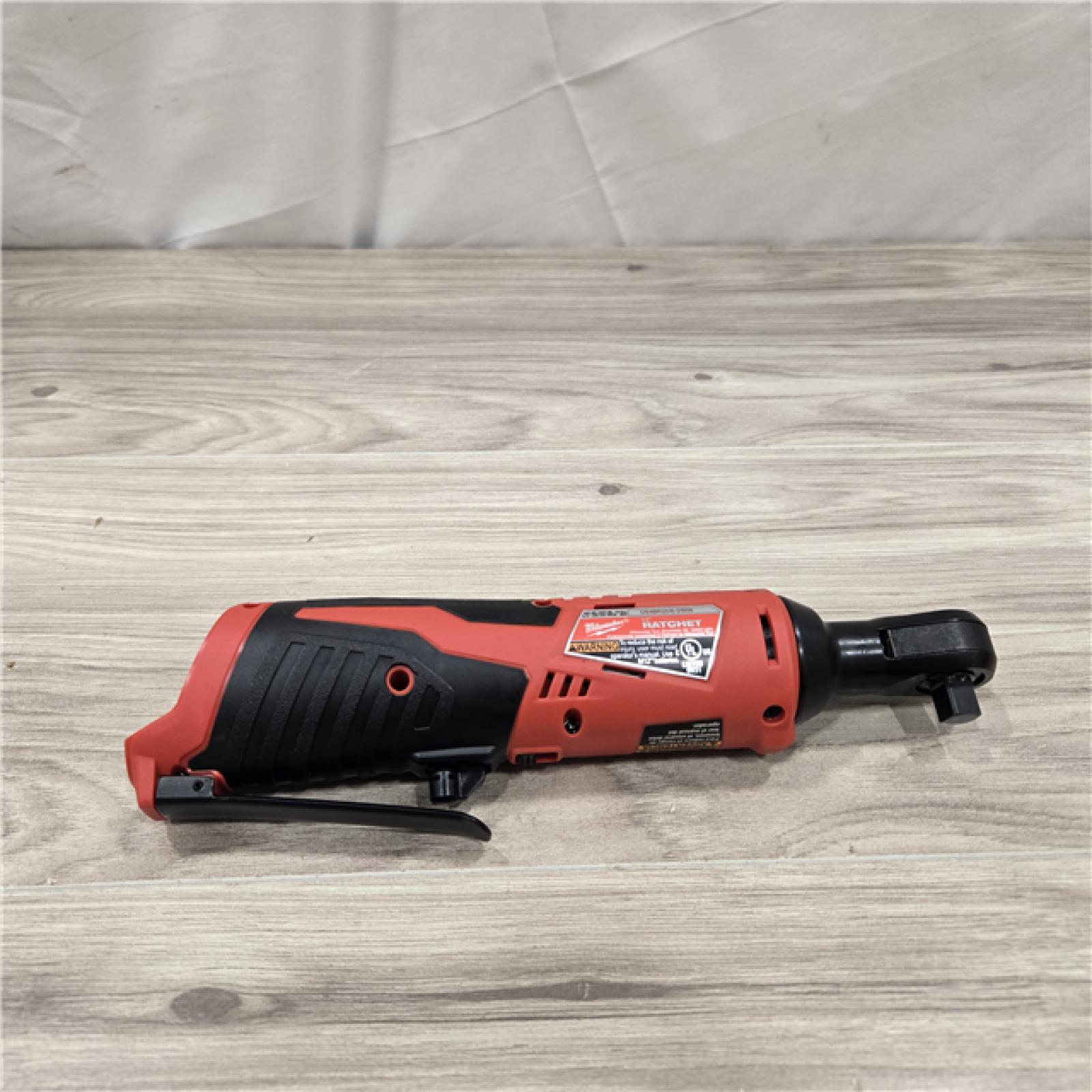 AS-IS MILWAUKEE 2457-20 .38 in. M12 Cordless Ratchet (Tool-Only)