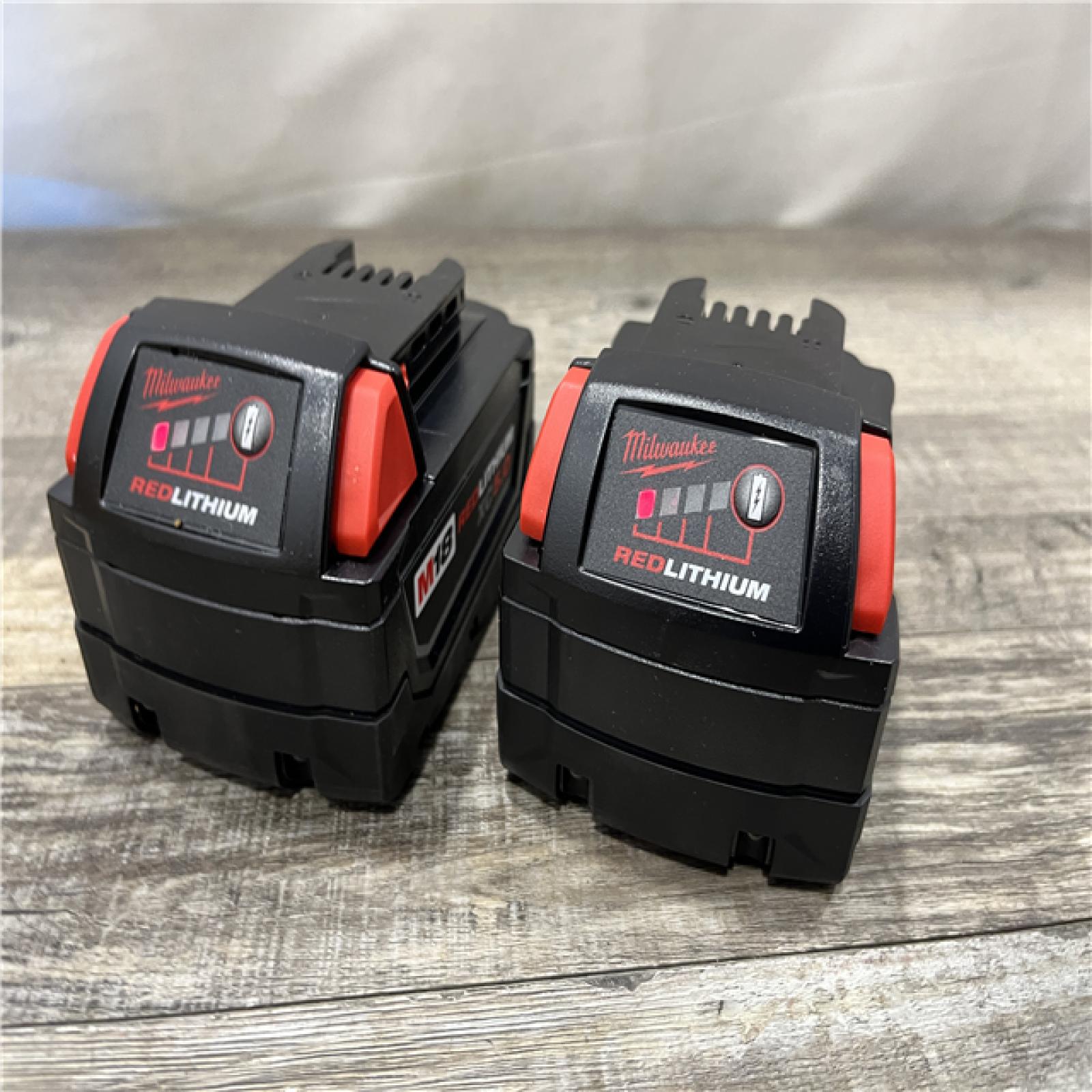 AS-IS Milwaukee 18-Volt Lithium-Ion XC Extended Capacity 5.0 Ah Battery Pack (2-Pack)