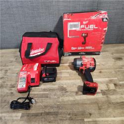 HOUSTON LOCATION - AS-IS Milwaukee M18 1/2 in. Cordless Brushless High Torque Impact Wrench Kit (Battery & Charger)