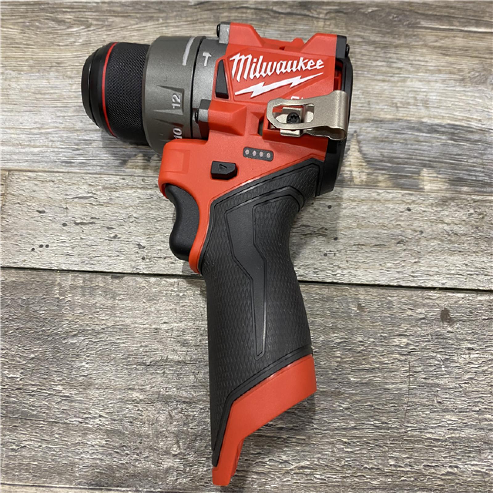 AS-IS Milwaukee FUEL 12-Volt Lithium-Ion Brushless Cordless 1/2 in. Hammer Drill Kit