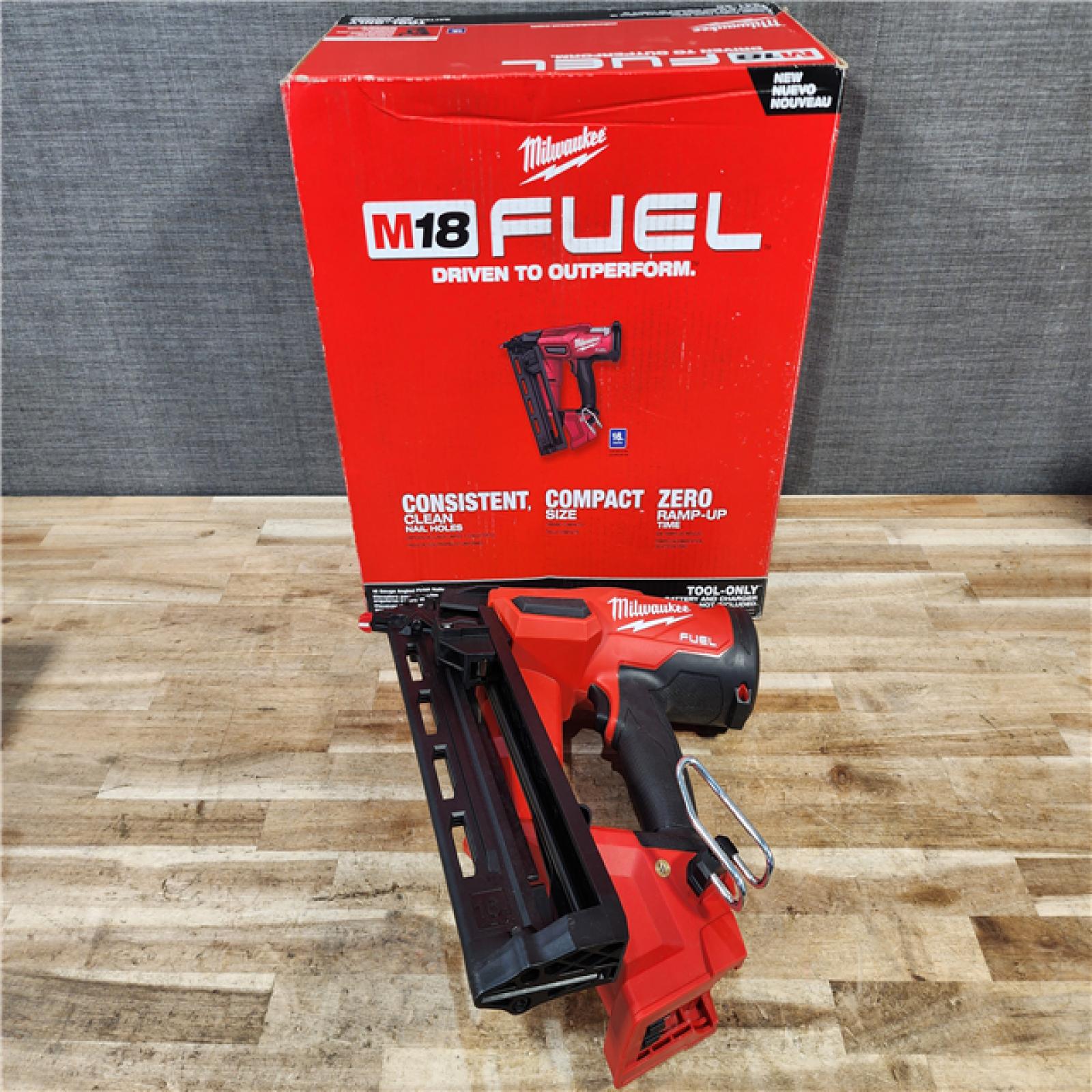 HOUSTON LOCATION - AS-IS Milwaukee FUEL 18-Volt Lithium-Ion Brushless Cordless Gen II 16-Gauge Angled Finish Nailer (Tool-Only)