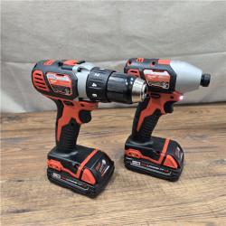 AS-IS Milwaukee 18V Cordless Brushed 2 Tool Drill/Driver and Impact Driver Kit