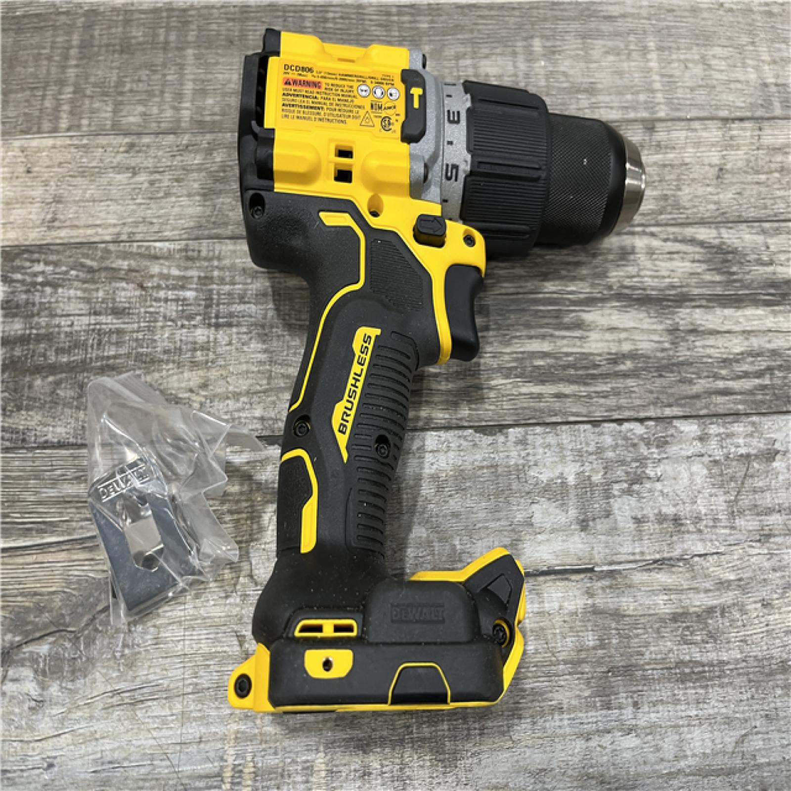 AS-IS DEWALT 20V XR Brushless Cordless 1/2 in. Hammer Drill (Tool-Only)