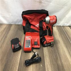AS-IS Milwaukee  18V Lithium-Ion Brushless Cordless 1/4 in. Impact Driver Kit