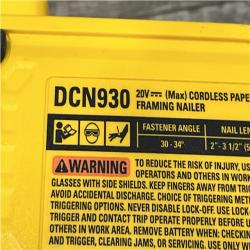 AS-IS DEWALT 20V 30 Degree Cordless Framing Nailer (Tool-Only)