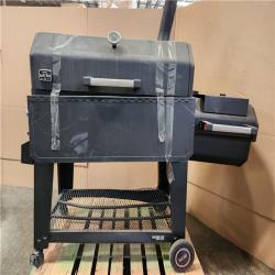 Phoenix AS-IS Nexgrill Oakford 1150 Reverse Flow Offset Smoker Charcoal Grill in Black