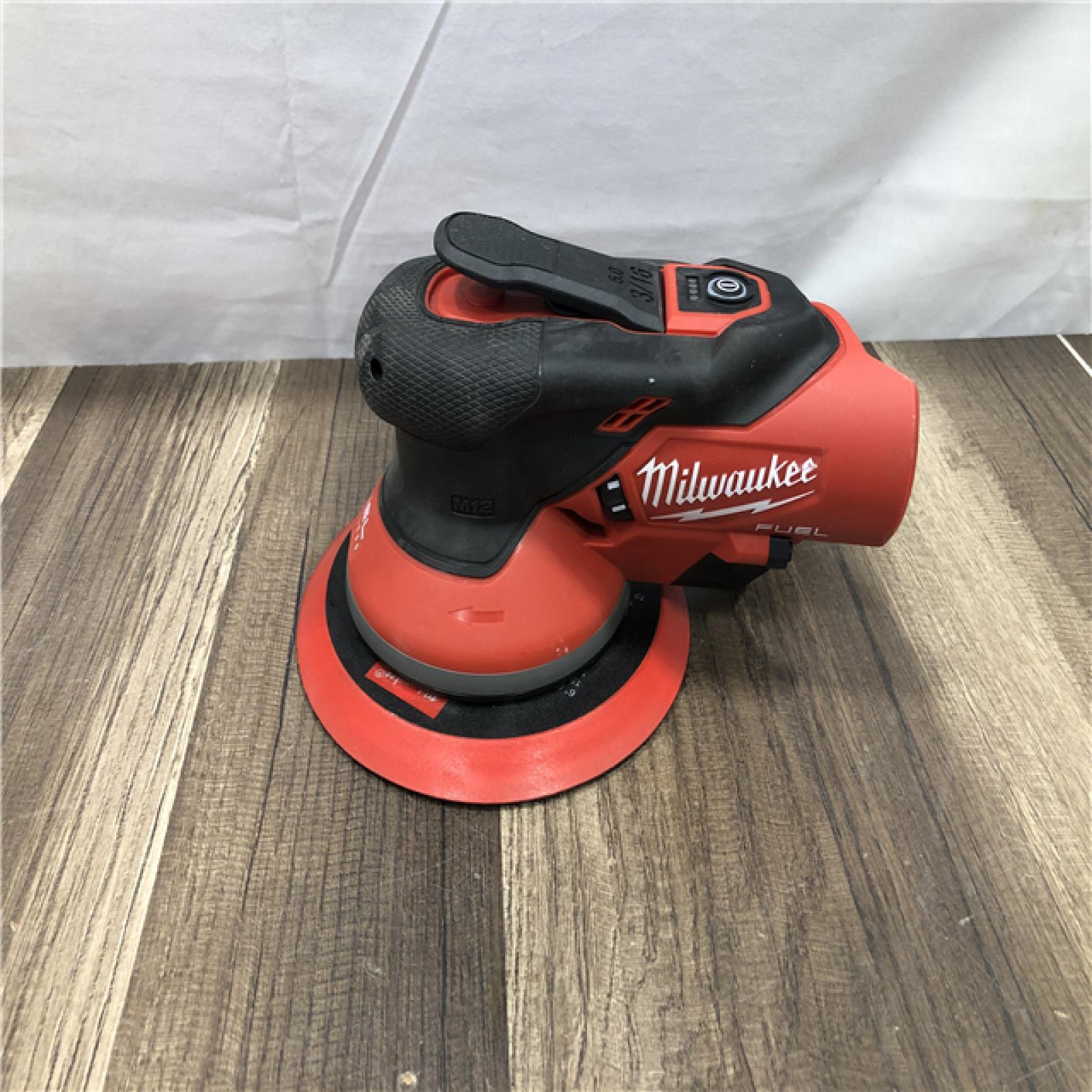 AS-IS Milwaukee FUEL 12V Lithium-Ion Brushless Cordless 6 in. Random Orbital Sander (3/16 in. Orbit) Tool-Only