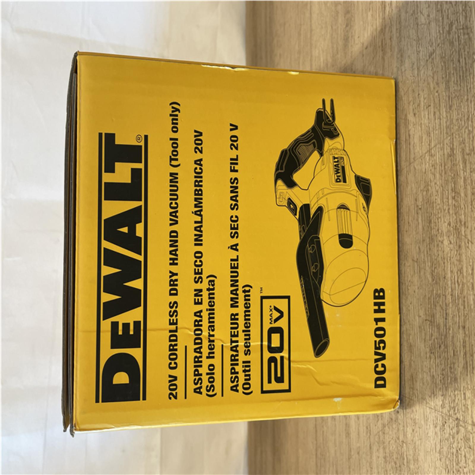 NEW! DEWALT Bagless 20V MAX Stick Cordless General Dirt Filter Handheld Vacuum (Tool Only)