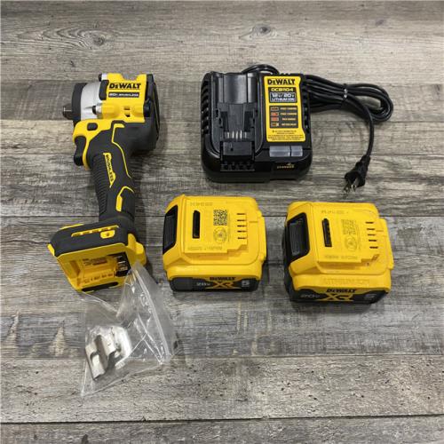 AS-IS DEWALT ATOMIC 20V MAX Lithium-Ion Cordless Brushless 1/2 in. Impact Wrench Kit