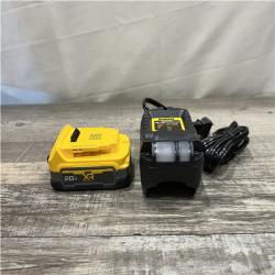 AS-IS DEWALT 20V MAX XR POWERSTACK Lithium-Ion Battery Starter Kit with 1.7Ah Battery and Charger