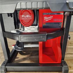 HOUSTON LOCATION - AS-IS Milwaukee M18 FUEL ONE-KEY 18- Volt Lithium-Ion Brushless Cordless 8-1/4 in. Table Saw Kit W/(1) 12.0Ah Battery & Rapid Charger