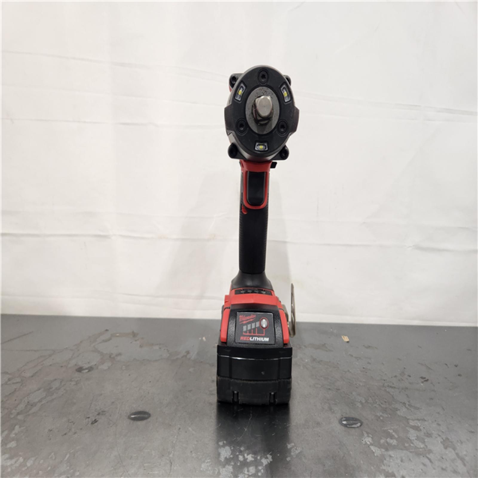 AS-IS- Milwaukee M18 FUEL 1/2 in. Cordless Brushless Mid-Torque Impact Wrench Kit (Battery & Charger)