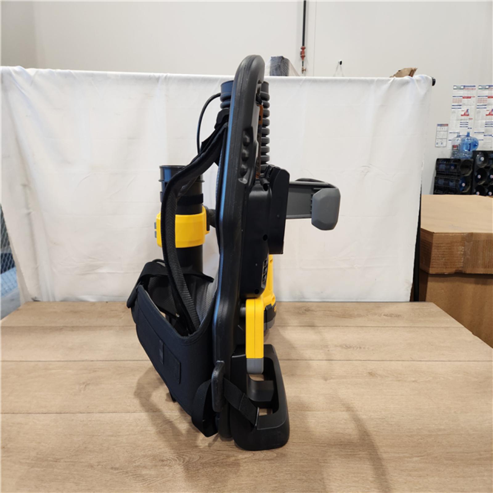 AS-IS- FLEXVOLT 60V MAX Lithium-Ion 160 MPH, 760 CFM Back Pack Blower with (2) 15 Ah Batteries and Charger