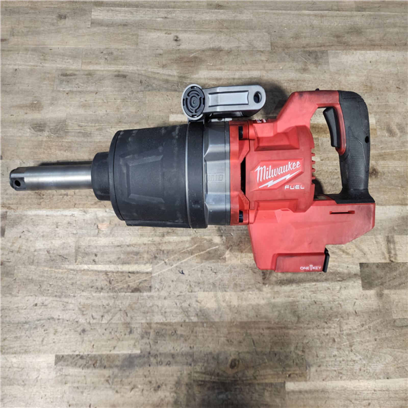 HOUSTON LOCATION - AS-IS Milwaukee 2869-20 M18 FUEL 18V Lithium-Ion Brushless Cordless 1 in. Impact Wrench Extended Reach D-Handle (Tool-Only)