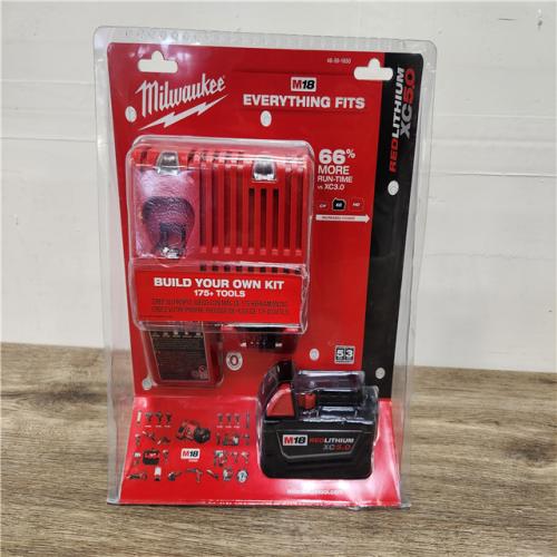 Phoenix Location Sealed Milwaukee M18 18-Volt Lithium-Ion XC Starter Kit with One 5.0Ah Battery and Charger
