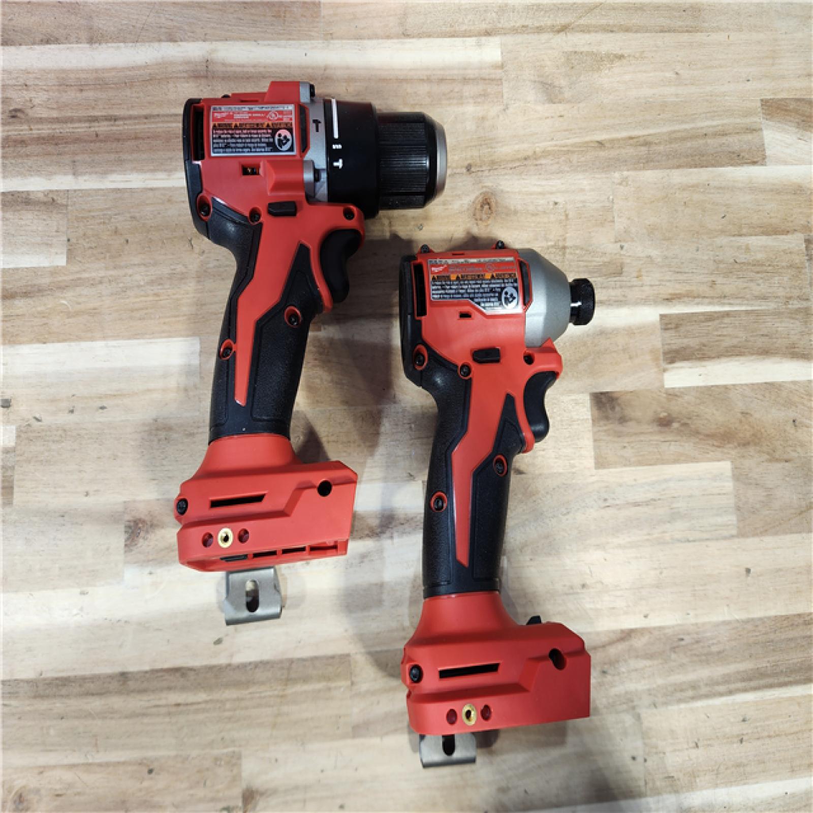 HOUSTON LOCATION - AS-IS Milwaukee 18-Volt Lithium-Ion Brushless Cordless Compact Hammer Drill/Impact Combo Kit