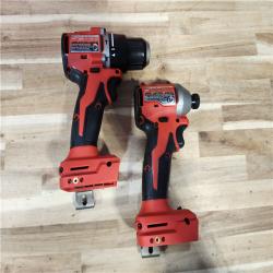 HOUSTON LOCATION - AS-IS Milwaukee 18-Volt Lithium-Ion Brushless Cordless Compact Hammer Drill/Impact Combo Kit