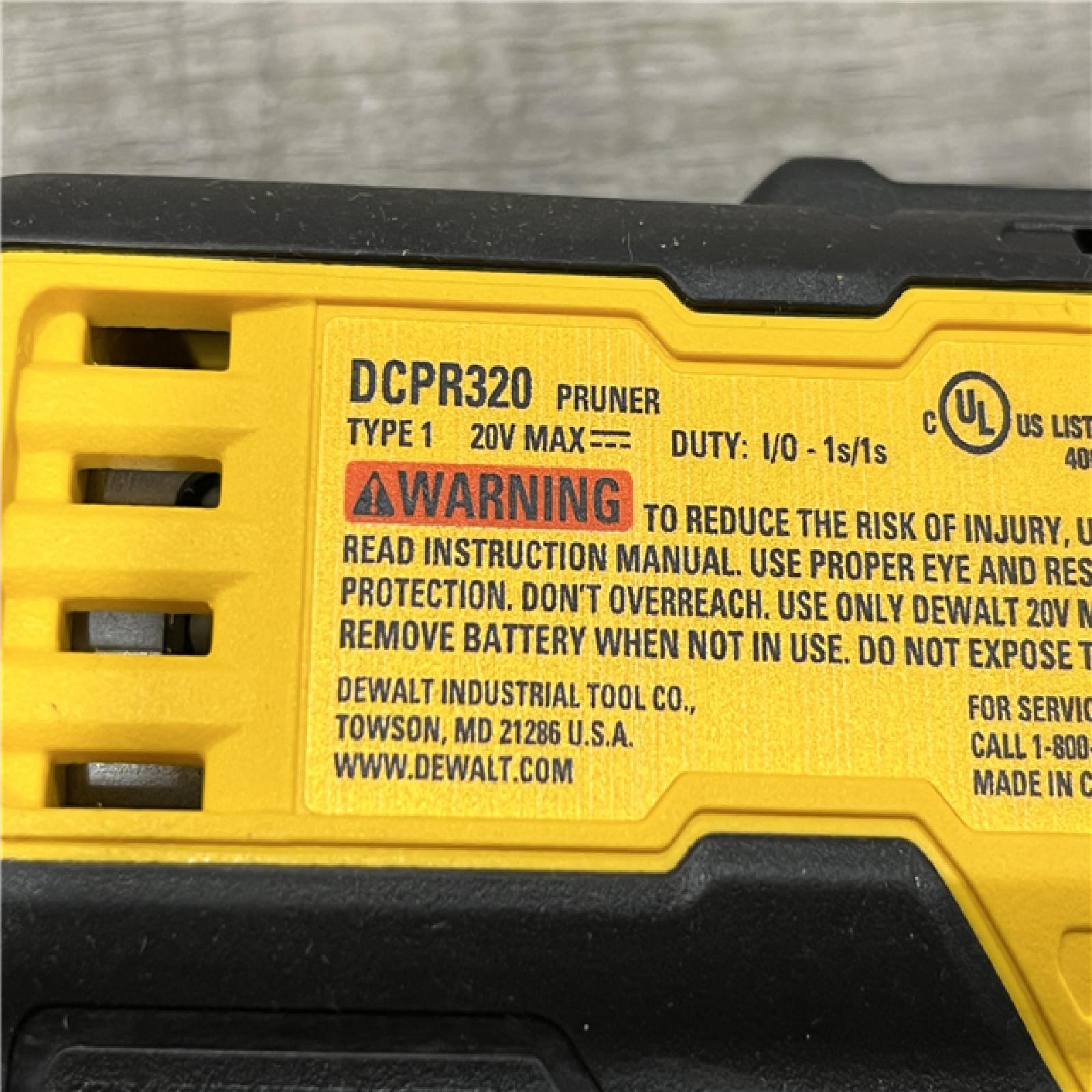 AS-IS DEWALT 20V MAX Cordless Battery Powered Pruner Kit