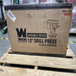 AS-IS- WEN 5-Amp 12 in. Variable Speed Cast Iron Benchtop Drill Press