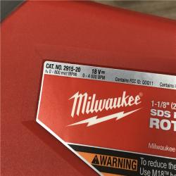 AS-IS Milwaukee 2915-20 M18 FUEL 18-Volt Lithium-Ion Cordless SDS-Plus 1-1/8 in. Rotary Hammer Drill (Tool-Only)
