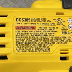 AS-IS DEWALT FLEXVOLT 60V MAX Cordless Brushless Reciprocating Saw (Tool Only)