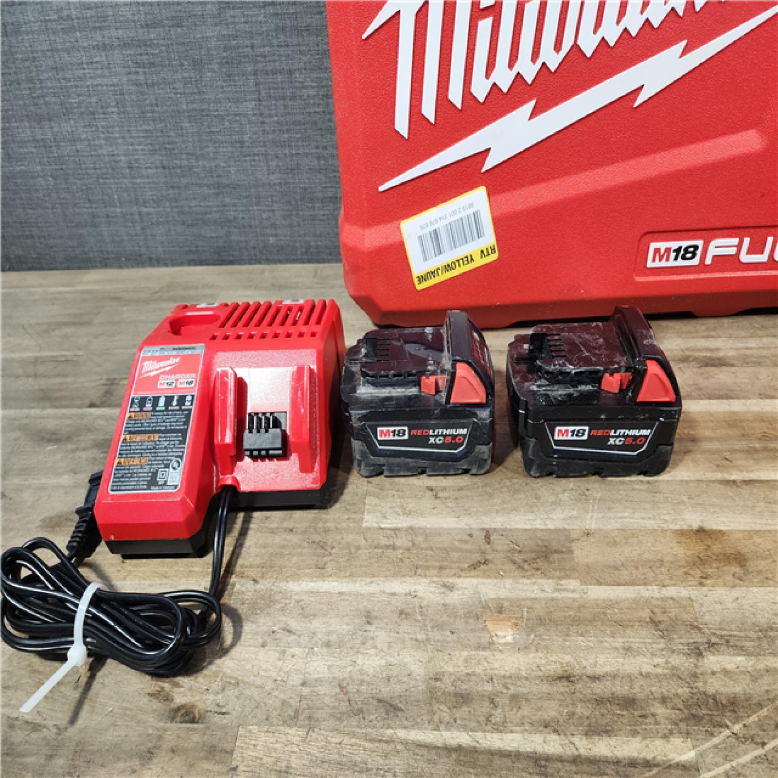 HOUSTON LOCATION - AS-IS MILWAUKEE FUEL 18V Lithium-Ion Brushless Cordless Hammer Drill and Impact Driver Combo Kit