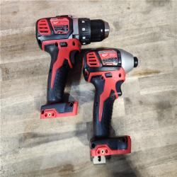 HOUSTON LOCATION - AS-IS Milwaukee 18V Cordless Brushed 2-Tool Drill/Driver and Impact Driver Kit