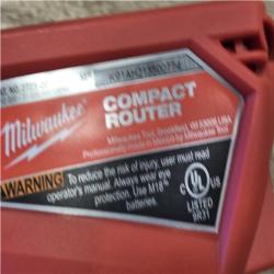 AS-IS Milwaukee FUEL 18V Lithium-Ion Brushless Cordless Compact Router (Tool-Only)