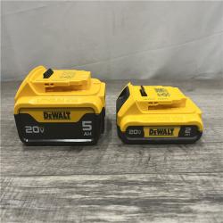 AS-IS DEWALT 20V MAX Lithium-Ion Battery Kit with 5.0Ah and 2.0Ah Battery and Charger