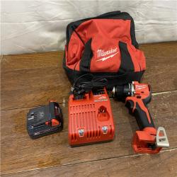 AS-IS Milwaukee M18 Compact Next Gen 1/2 in. Brushless Cordless Drill/Driver Kit (Battery & Charger)