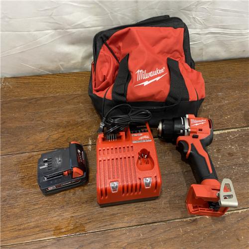AS-IS Milwaukee M18 Compact Next Gen 1/2 in. Brushless Cordless Drill/Driver Kit (Battery & Charger)