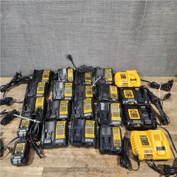 HOUSTON LOCATION - AS-IS DEWALT BATTERY CHARGER PACK QTY - 21