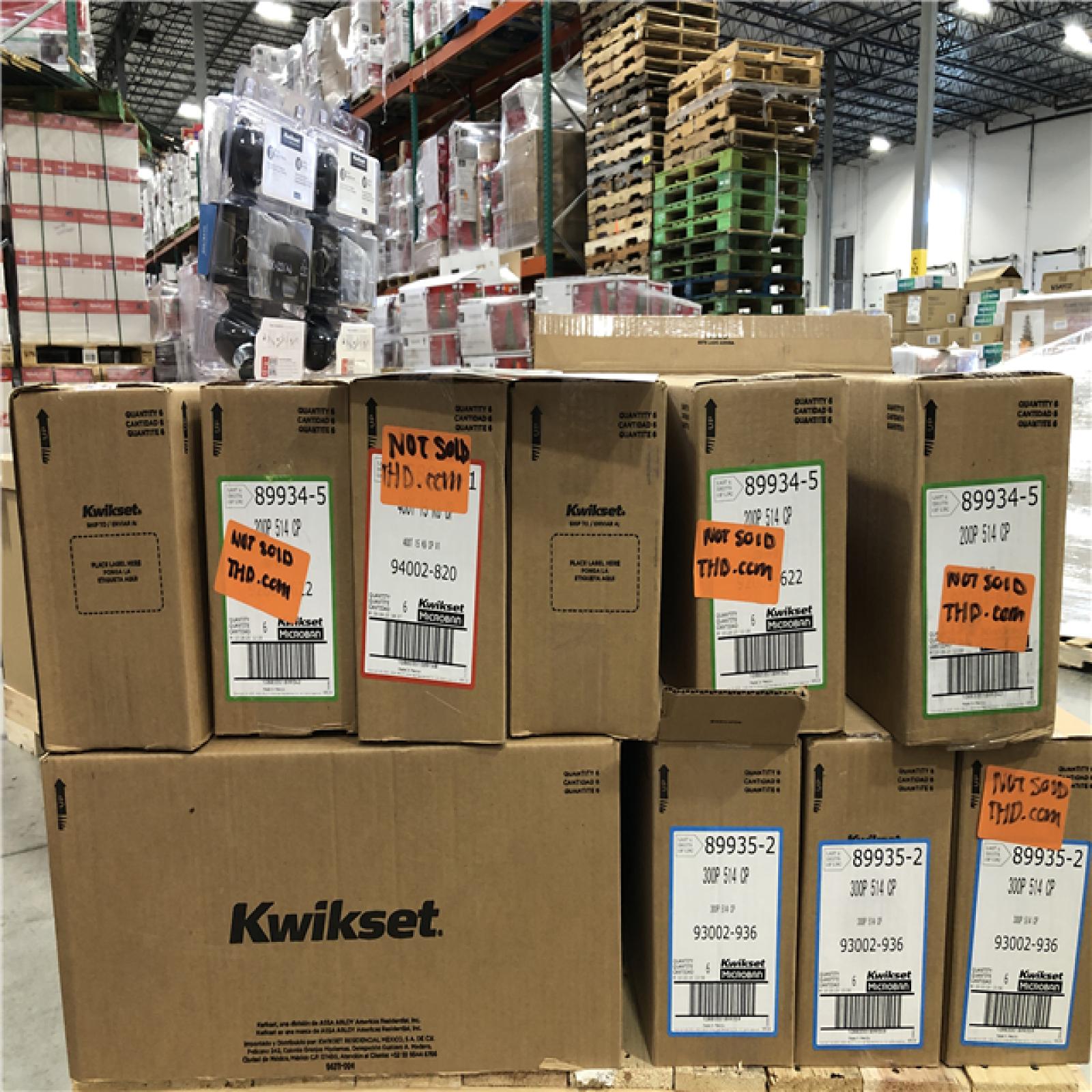 DALLAS LOCATION- NEW!- KWIKSET MIXED PALLET (90 UNITS)