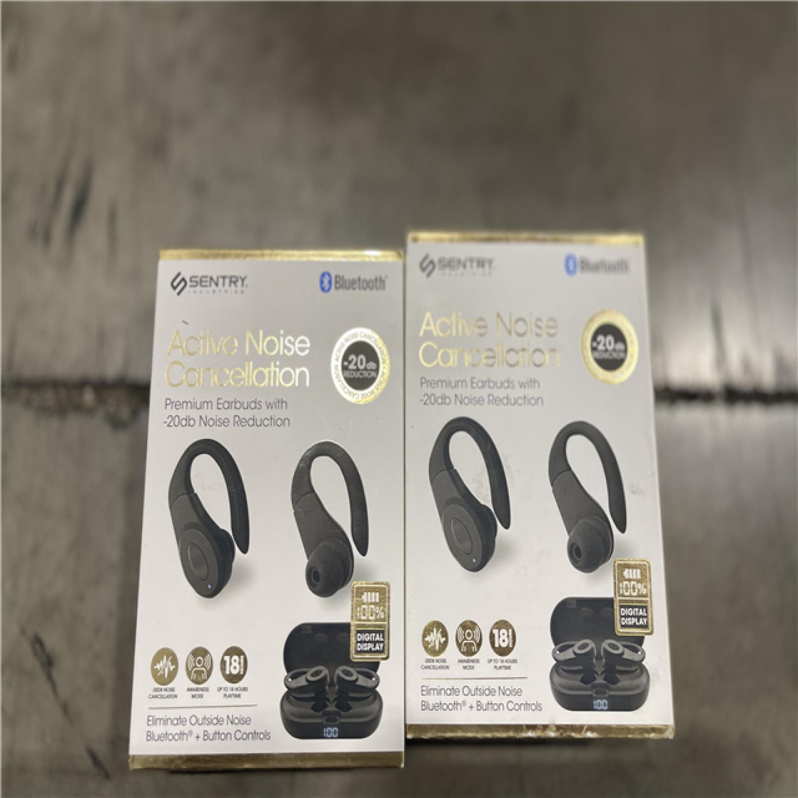 DALLAS LOCATION - NEW SENTRY INDUSTRIES MIXED WIRELESS EARBUDS (LOT OF 8)