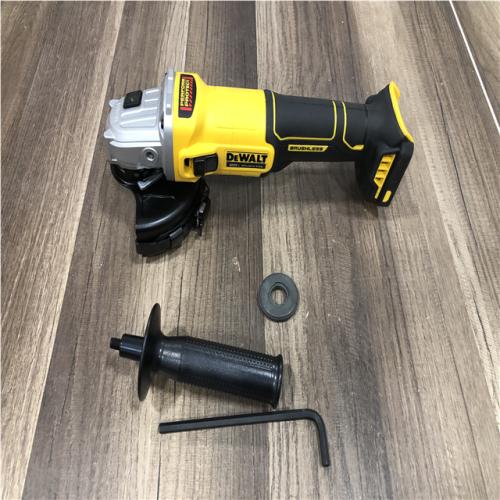 AS-IS DEWALT 20-Volt MAX Cordless Brushless 4-1/2 in. Angle Grinder with Slide Switch (Tool Only)