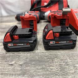 AS-IS Milwaukee 18V Lithium-Ion Cordless Drill Driver/Impact Driver Combo Kit