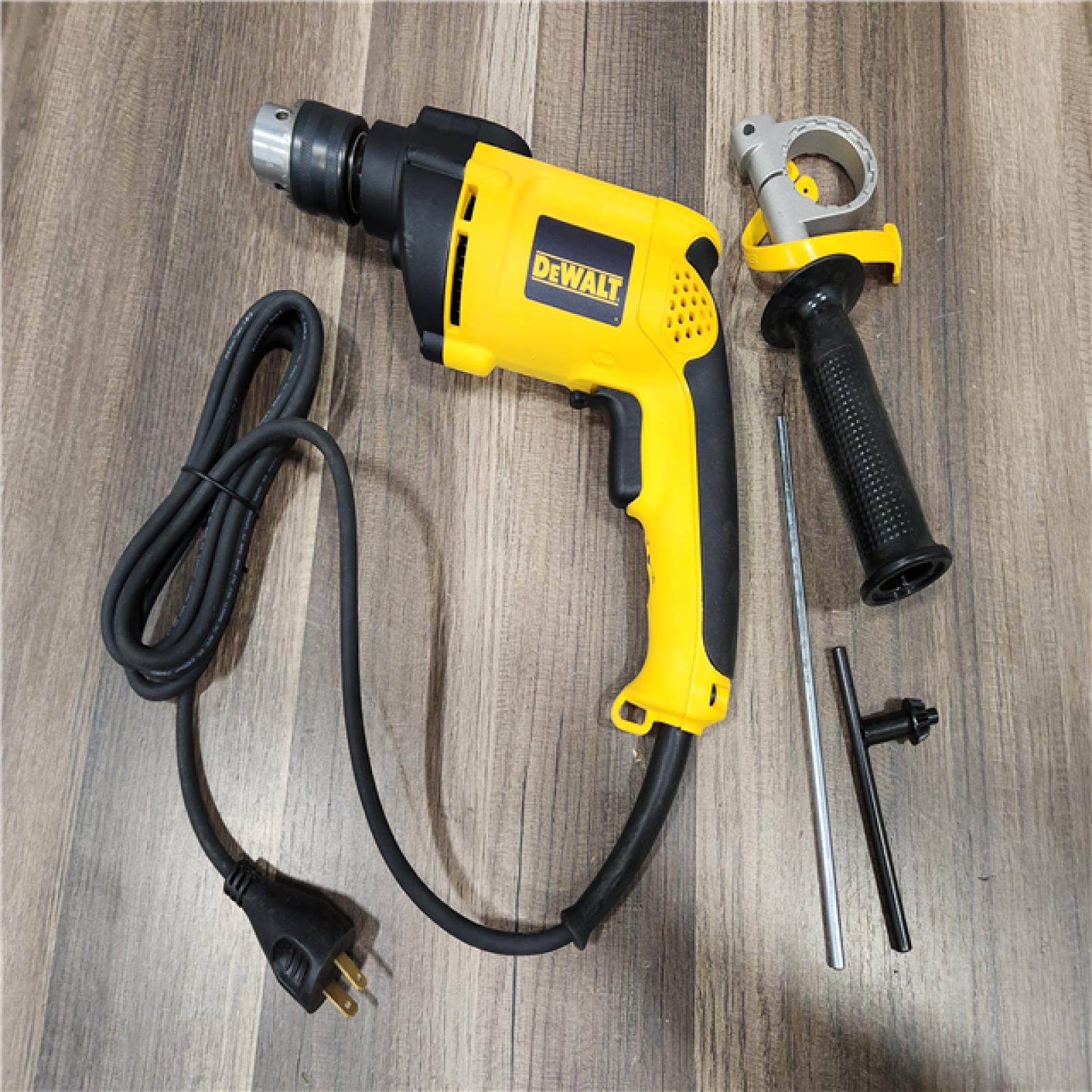 AS-IS  DEWALT 7.8 Amp Corded 1/2 in. Variable Speed Reversible Hammer Drill