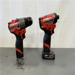 AS-IS- Milwaukee M12 FUEL 12V Lithium-Ion Brushless Cordless Stubby 3/8 in. Impact Wrench (Tool-Only)