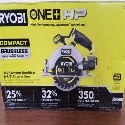 CALIFORNIA AS-IS RYOBI ONE+18V COMPACT BRUSHLESS 6-1/2CIRCULAR SAW (TOOL ONLY)