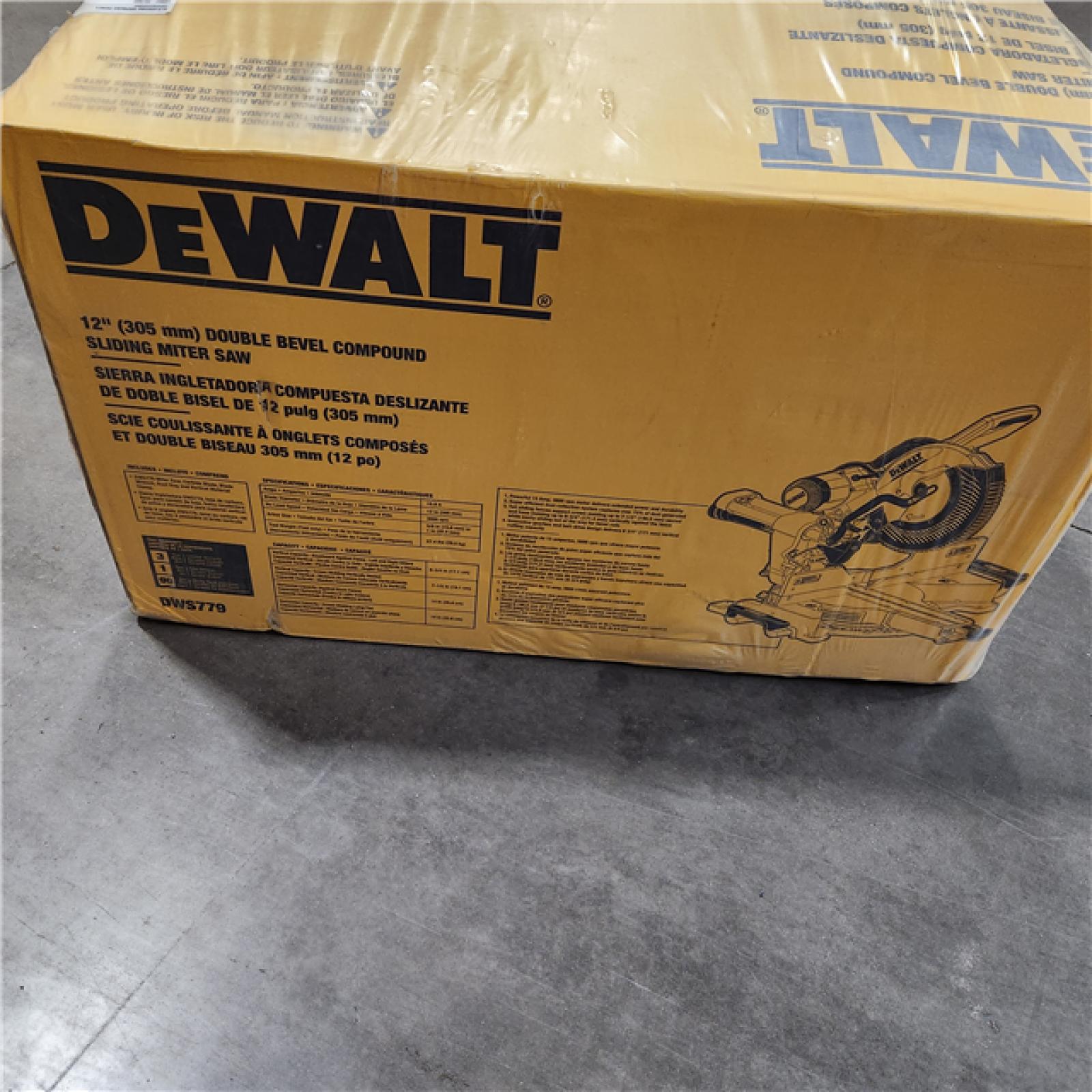 NEW- DeWalt 15 Amps 12 in. Corded Dual-Bevel Sliding Compound Miter Saw
