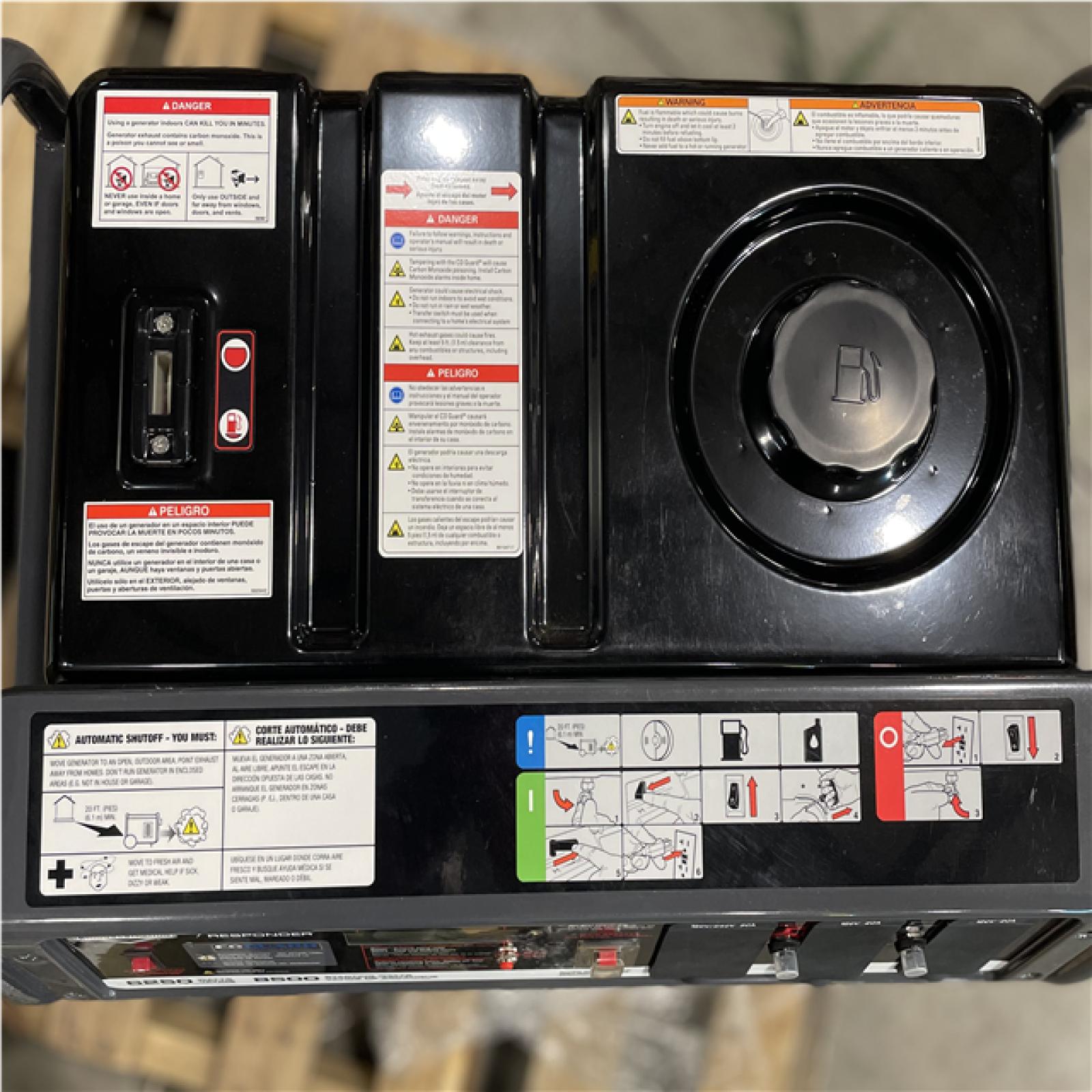 DALLAS LOCATION- AS-IS BRIGGS & STRATTON 6 250 WATT GAS POWERED GENERATOR W/ OHV ENGINE